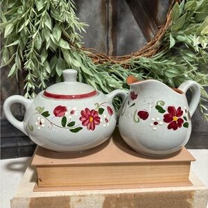Stangl Cream and Sugar Set
